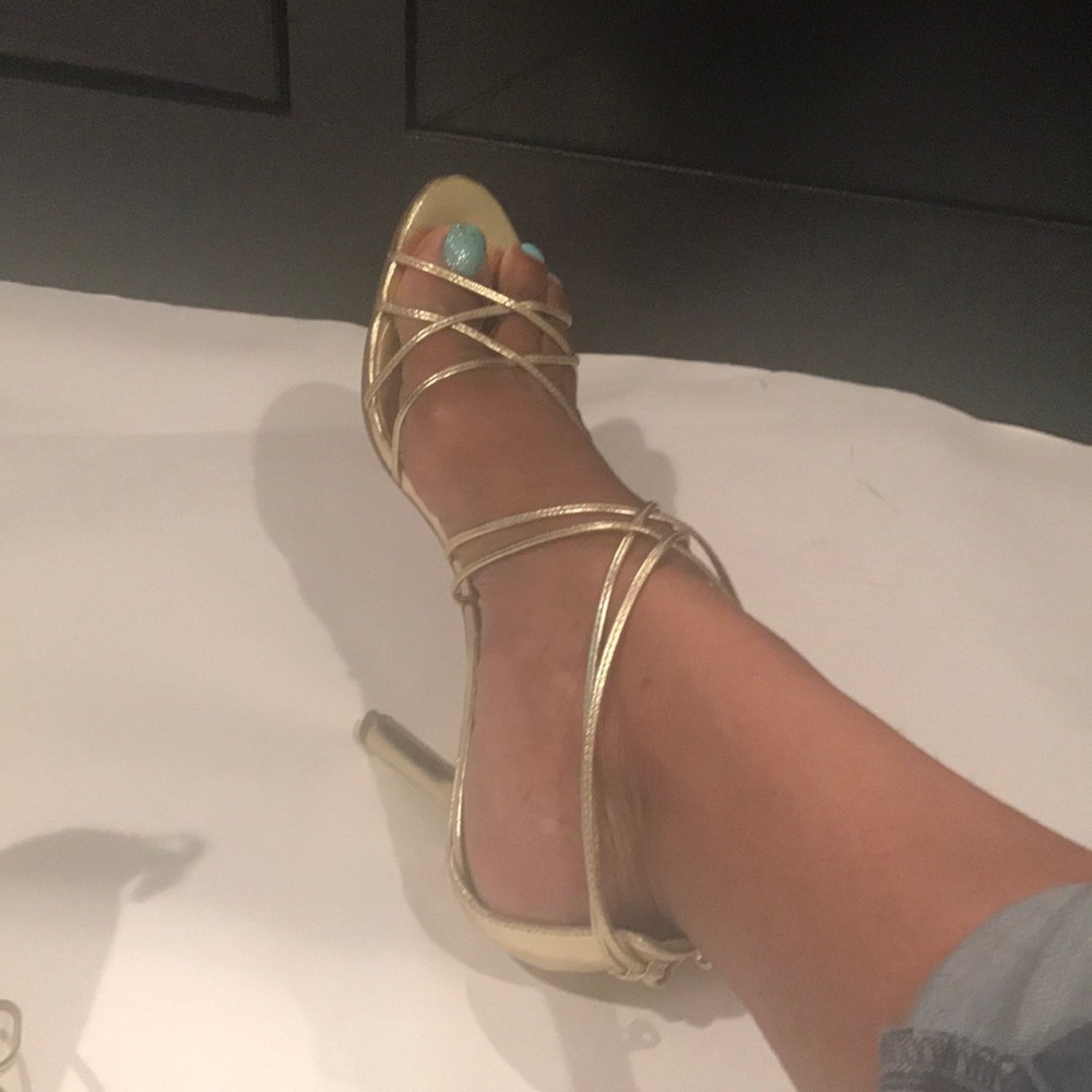 Gold heels